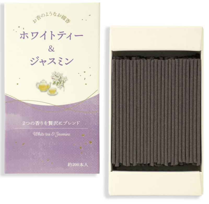 お香のようなお線香 ホワイトティー&茉莉花 ジャスミン