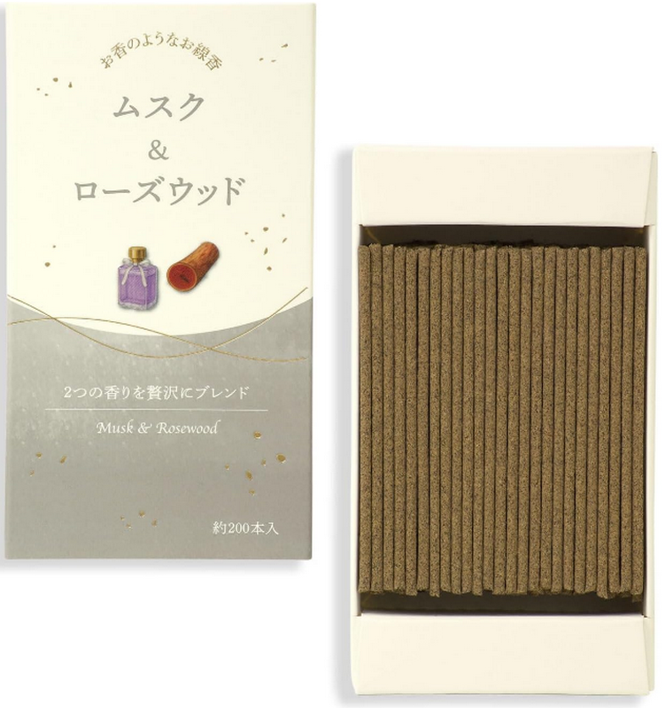 お香のようなお線香 ムスク&ローズウッド