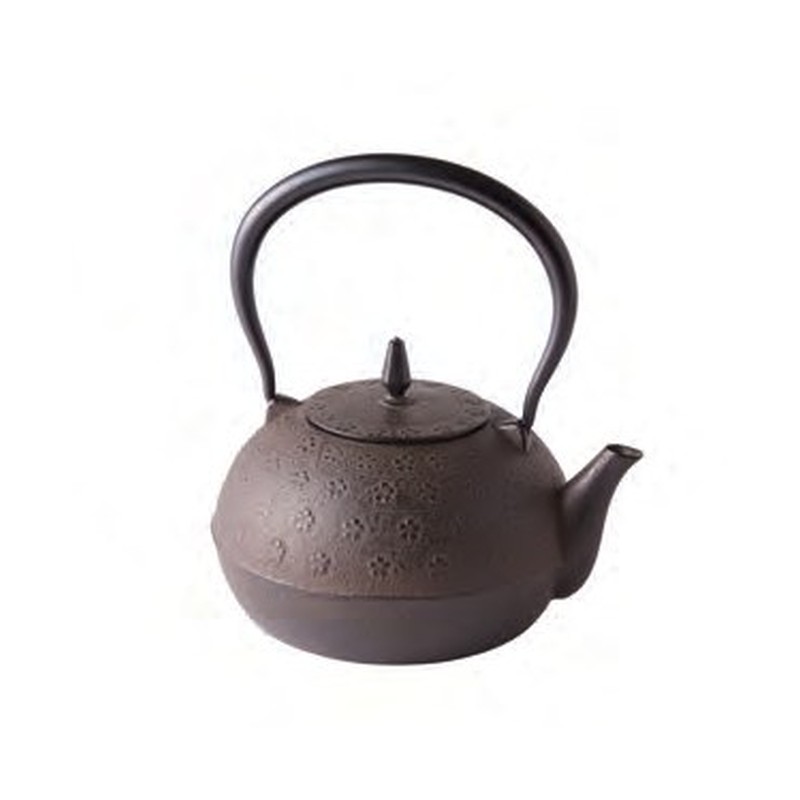 南部鉄瓶 栀子 くちなし さくら文様 茶霞